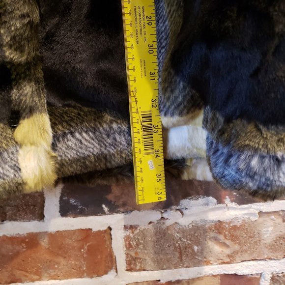 Nike Sportswear Oversized Plaid Faux Fur Jacket Coat Womens Sz XL NEW DD4541-010 - Picture 15 of 15